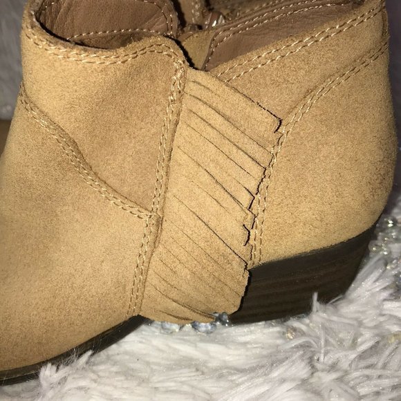 Lucky Brand Bootie Honey Brown Fringe Suede 5.5 - Picture 7 of 11